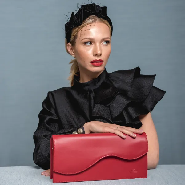 Gruba aksamitna wieczorowa opaska damska.