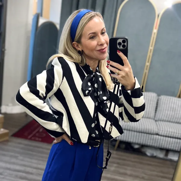 Chabrowa satynowa opaska gładka